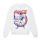 Coca Cola Baseball White Sweatshirt