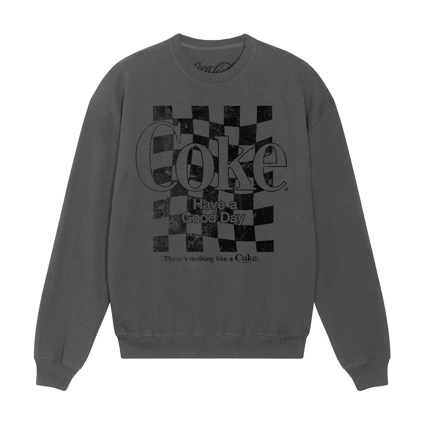 Coca Cola Checker Charcoal Sweatshirt