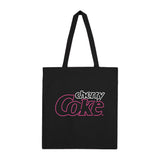 Coca Cola Cherry Coke Neon Black Tote Bag