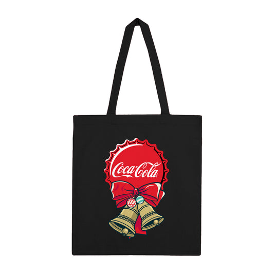 Coca Cola Bells Black Tote Bag