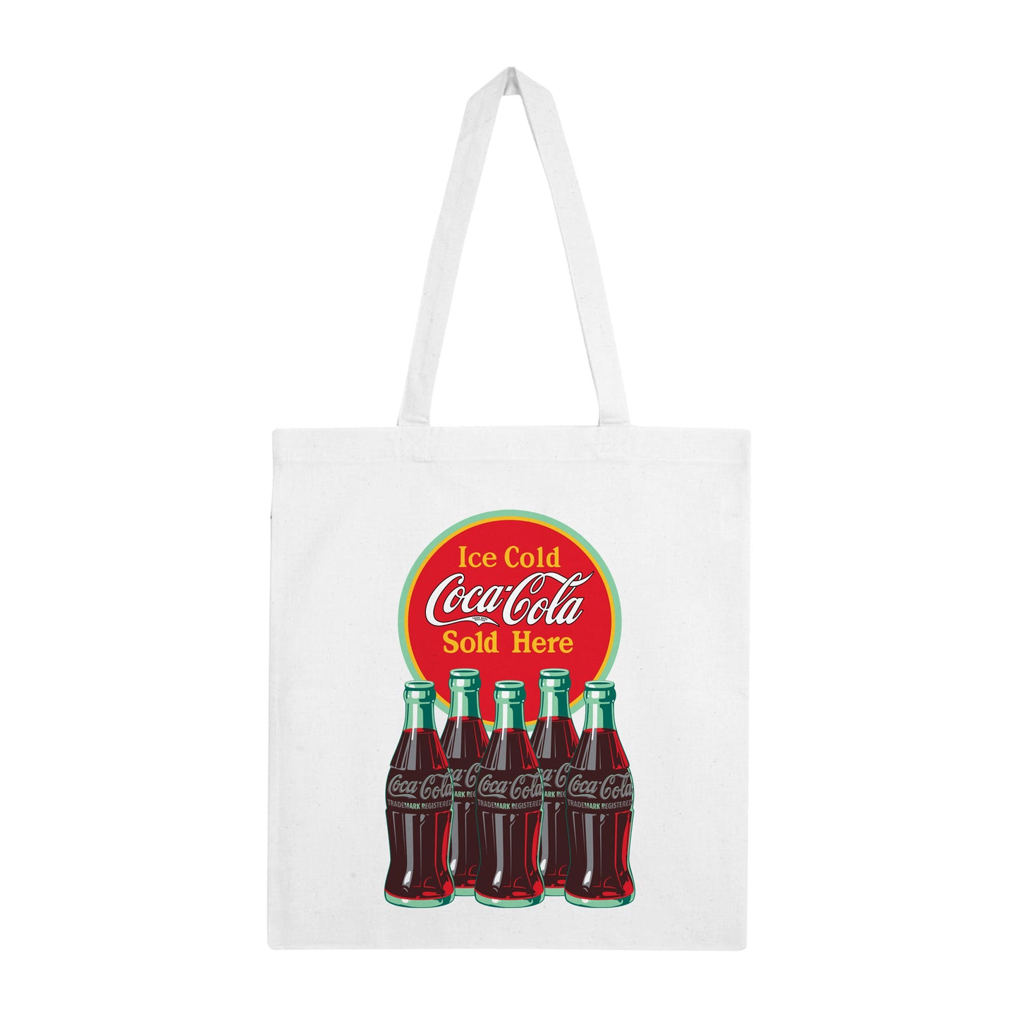 Coca Cola Bottles White Tote Bag