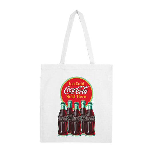 Coca Cola Bottles White Tote Bag