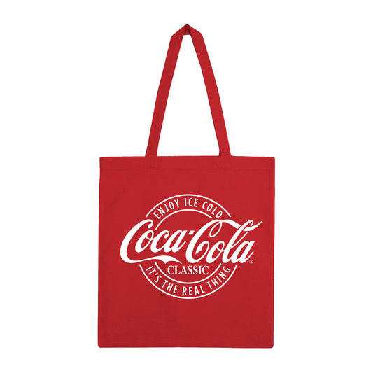 Coca Cola Classic Logo Red Tote Bag