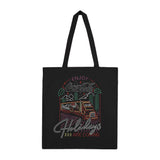 Coca Cola Neon Holidays Black Tote Bag