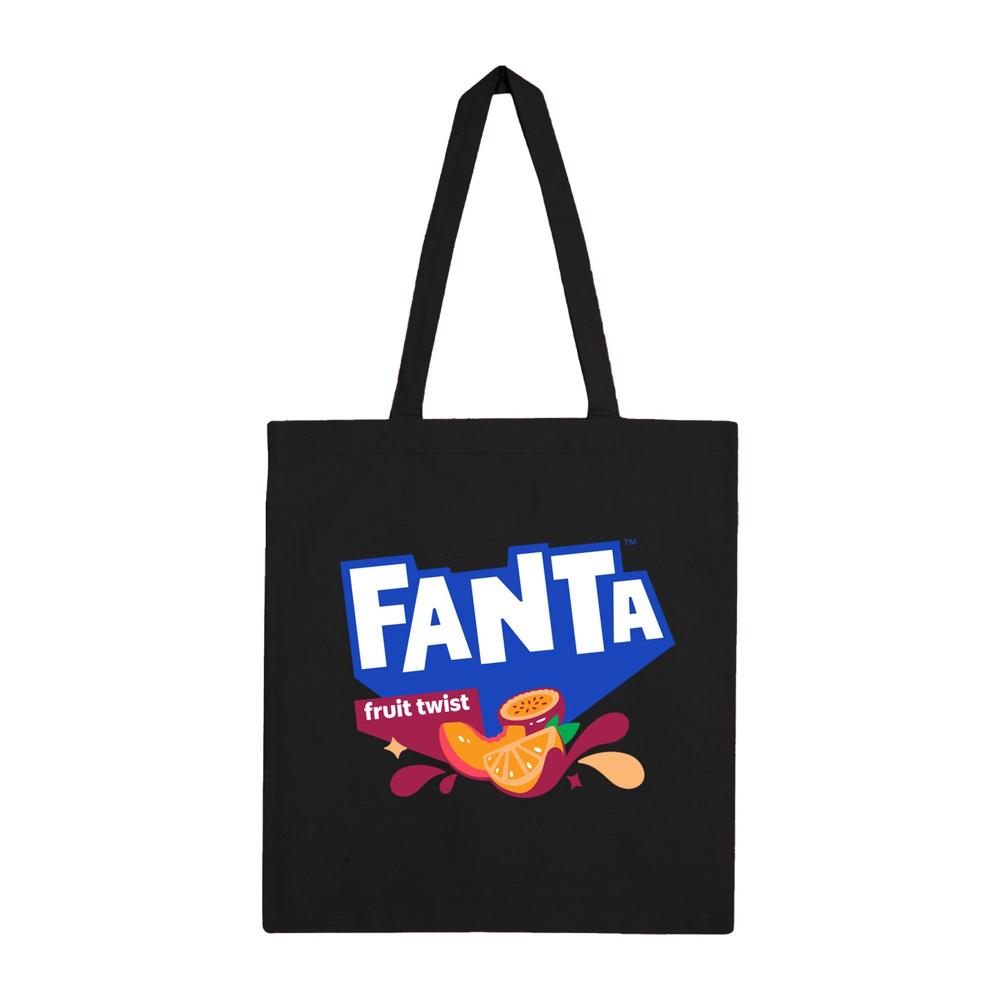 Fanta Fruit Twist Black Tote Bag