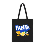 Fanta Lemon Black Tote Bag