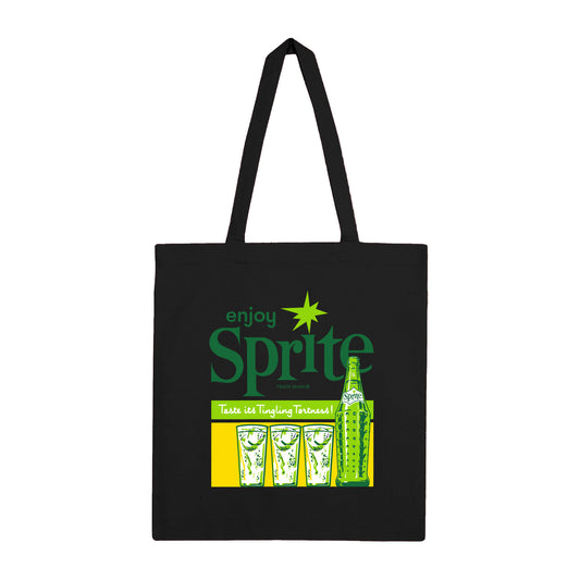 Sprite Enjoy Black Tote Bag