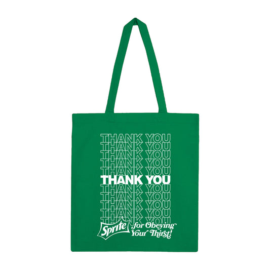 Sprite Thank You Kelly Green Tote Bag