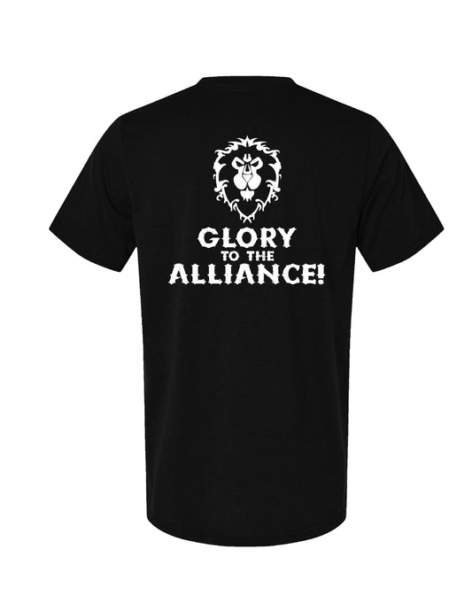 World Of Warcraft Alliance Glory Black T-Shirt