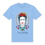 Frida Kahlo Portrait Light Blue T-Shirt