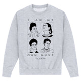 Frida Kahlo Multi Muse Heather Grey Sweatshirt