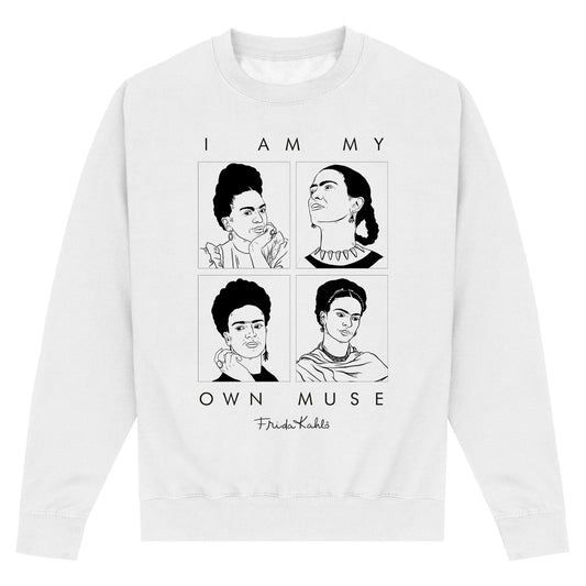 Frida Kahlo Multi Muse White Sweatshirt