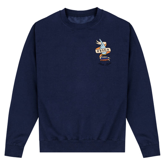 Frida Kahlo Hand Graphic Navy Sweatshirt