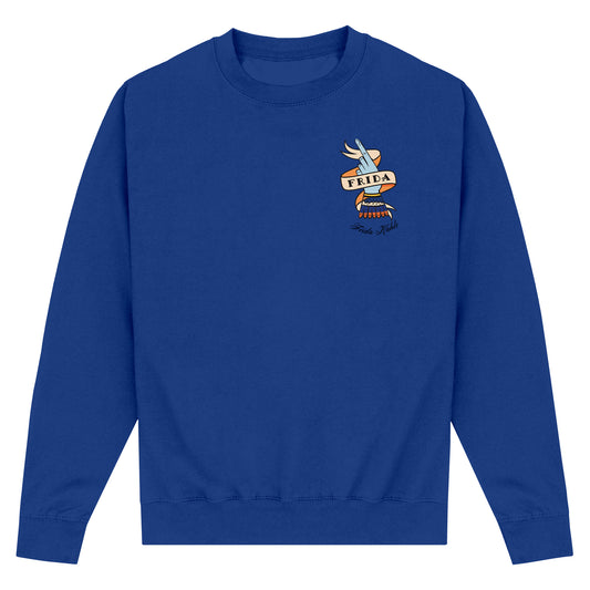 Frida Kahlo Hand Graphic Bright Royal Sweatshirt