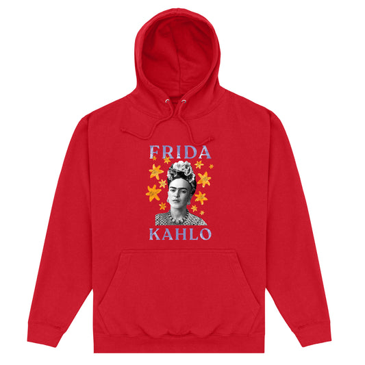 Frida Kahlo Star Graphic Red Hoodie