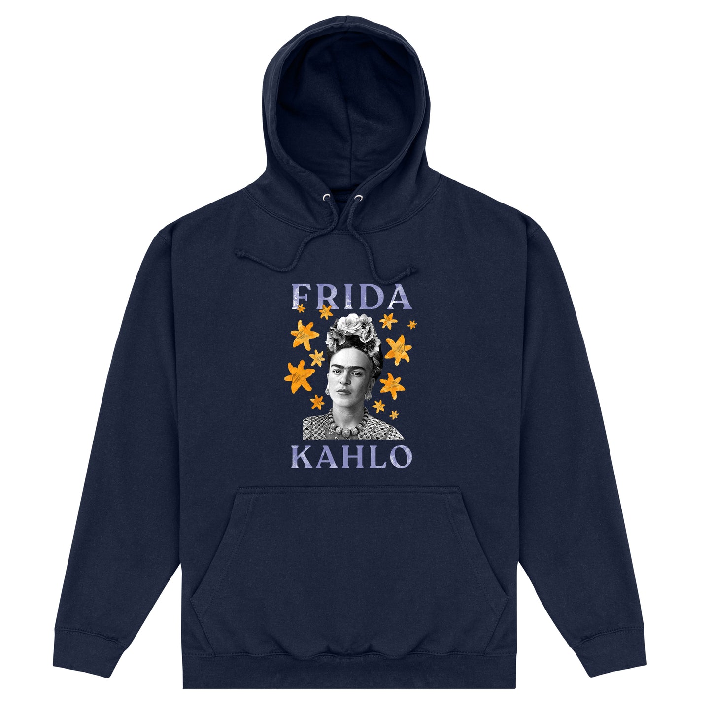 Frida Kahlo Star Graphic Navy Hoodie