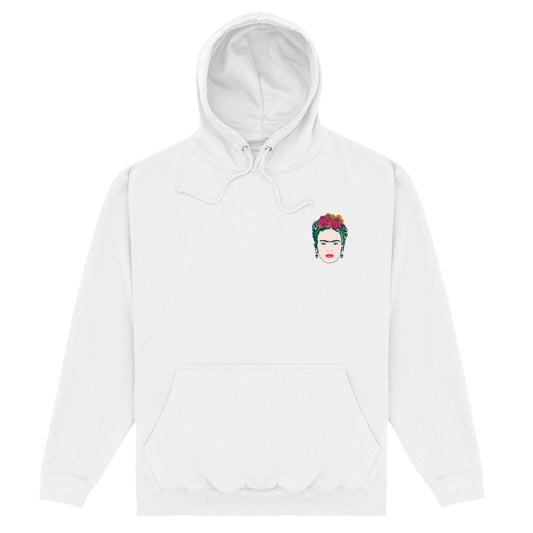 Frida Kahlo Small Illustration White Hoodie