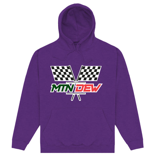 Mountain Dew Racing Flags Purple Hoodie