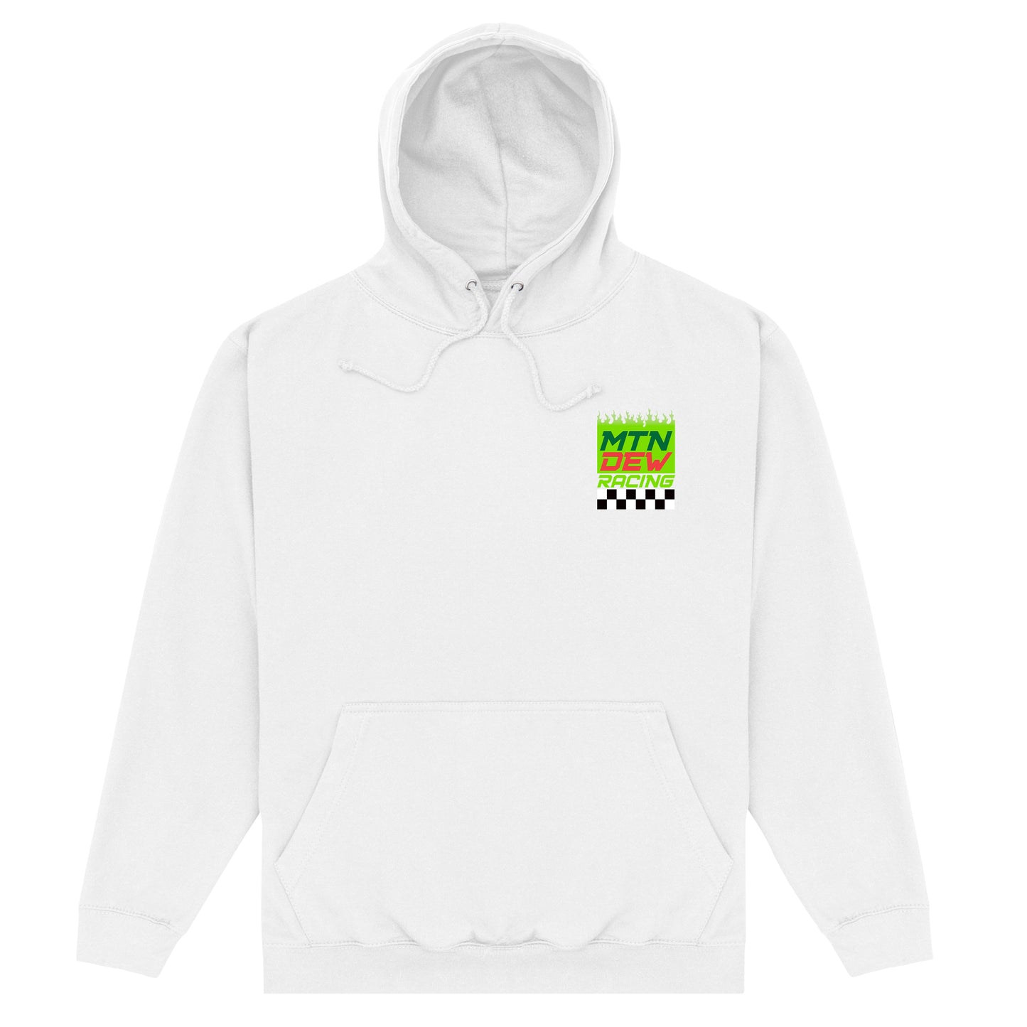 Mountain Dew Check Chest White Hoodie