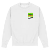 Mountain Dew Check Chest White Sweatshirt