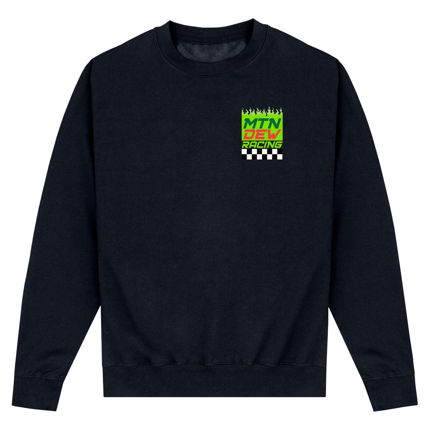 Mountain Dew Check Chest Black Sweatshirt