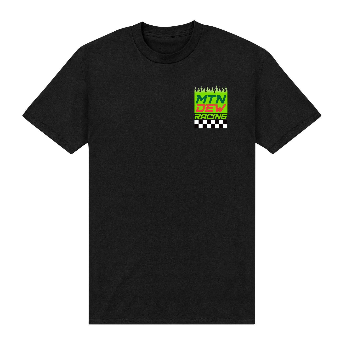 Mountain Dew Check Chest Black T-Shirt