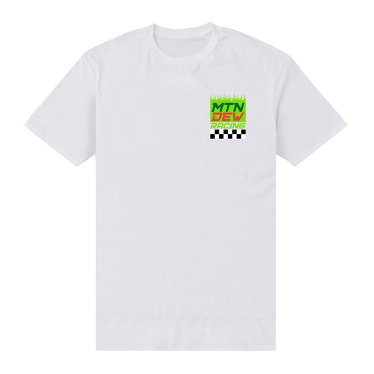 Mountain Dew Check Chest White T-Shirt