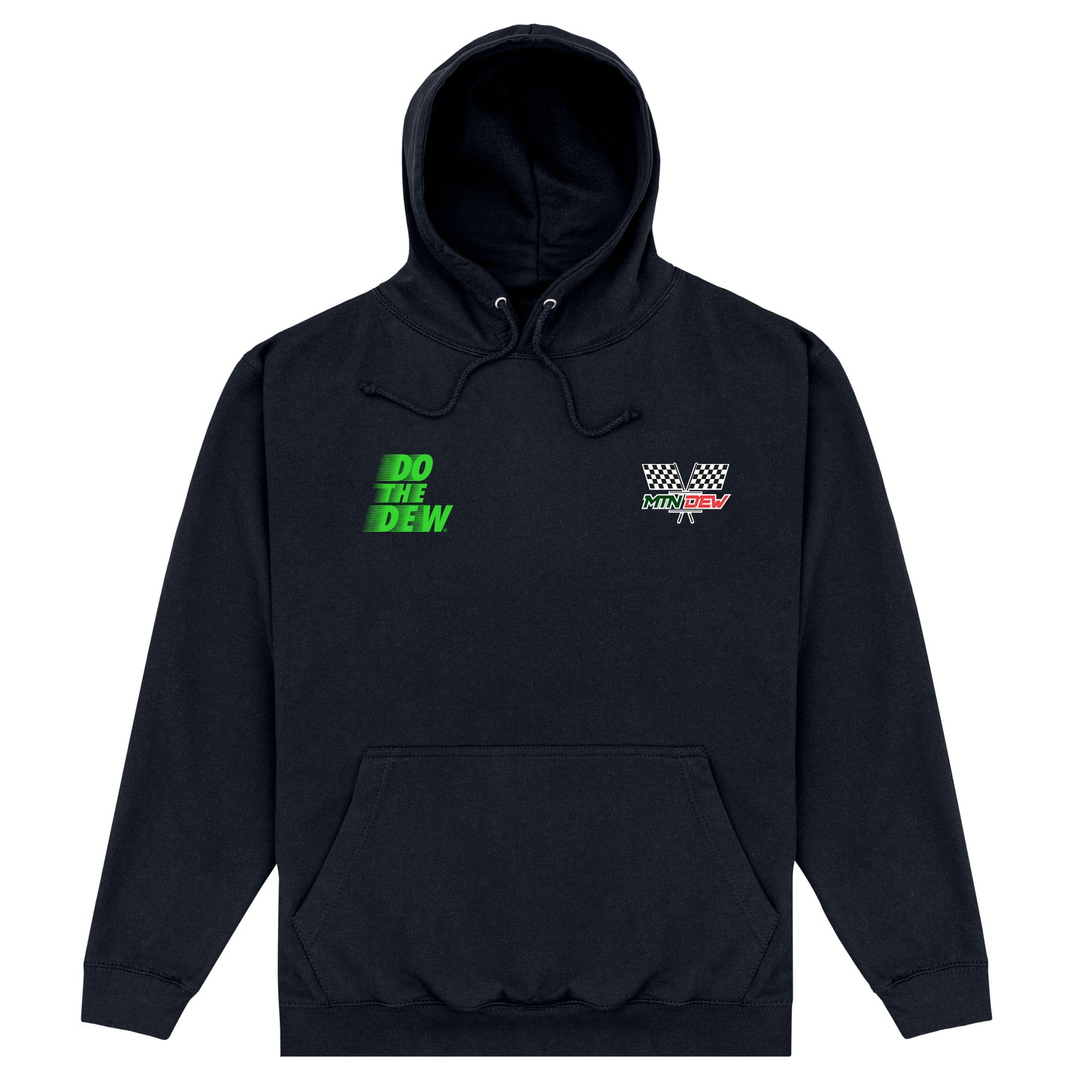 Mountain Dew Racing Slogan Black Hoodie