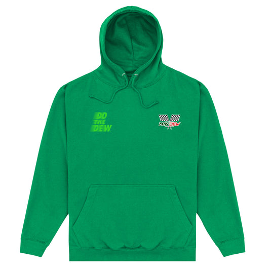 Mountain Dew Racing Slogan Kelly Green Hoodie