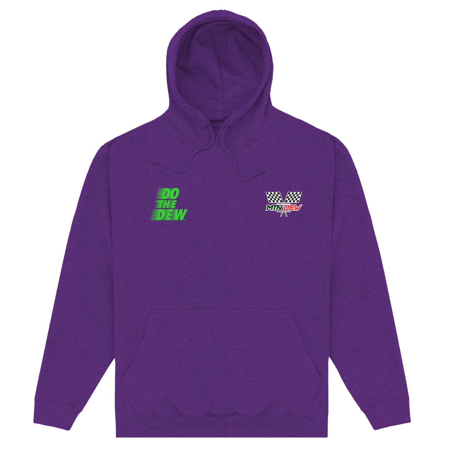 Mountain Dew Racing Slogan Purple Hoodie