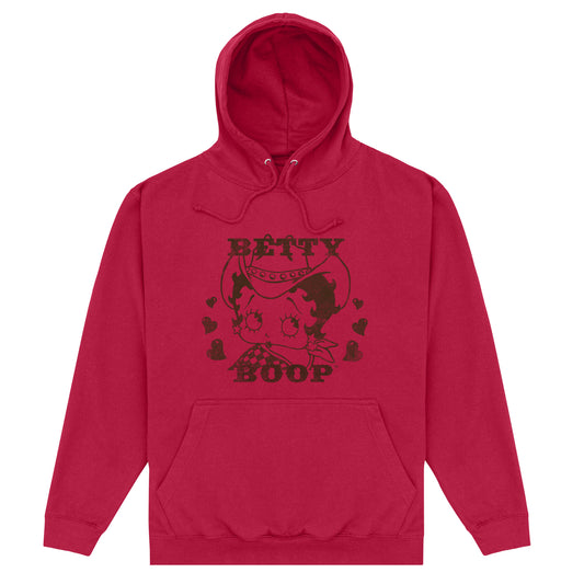 Betty Boop Cowgirl Red Hot Chilli Hoodie