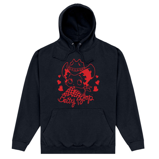 Betty Boop Country Girl Black Hoodie