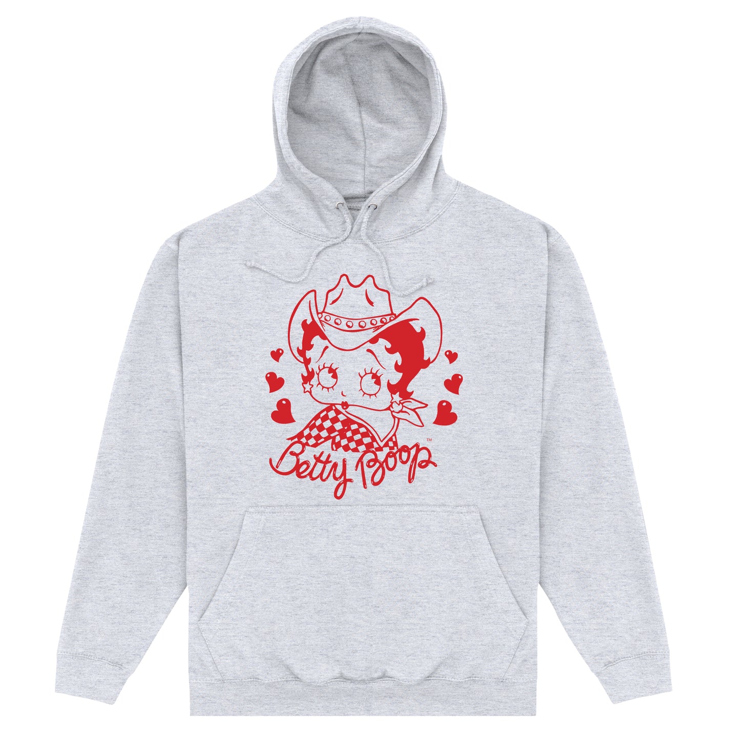 Betty Boop Country Girl Heather Grey Hoodie