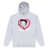 Betty Boop 'Blow A Kiss' Heather Grey Hoodie