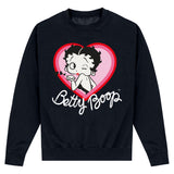 Betty Boop 'Blow A Kiss' Black Sweatshirt