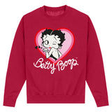 Betty Boop 'Blow A Kiss' Red Hot Chilli Sweatshirt