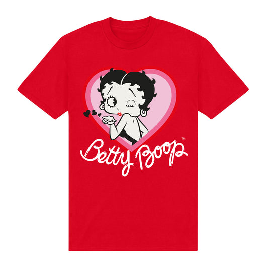 Betty Boop 'Blow A Kiss' Red T-Shirt