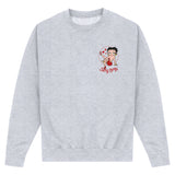 Betty Boop 'Strike A Pose' Heather Grey Sweatshirt