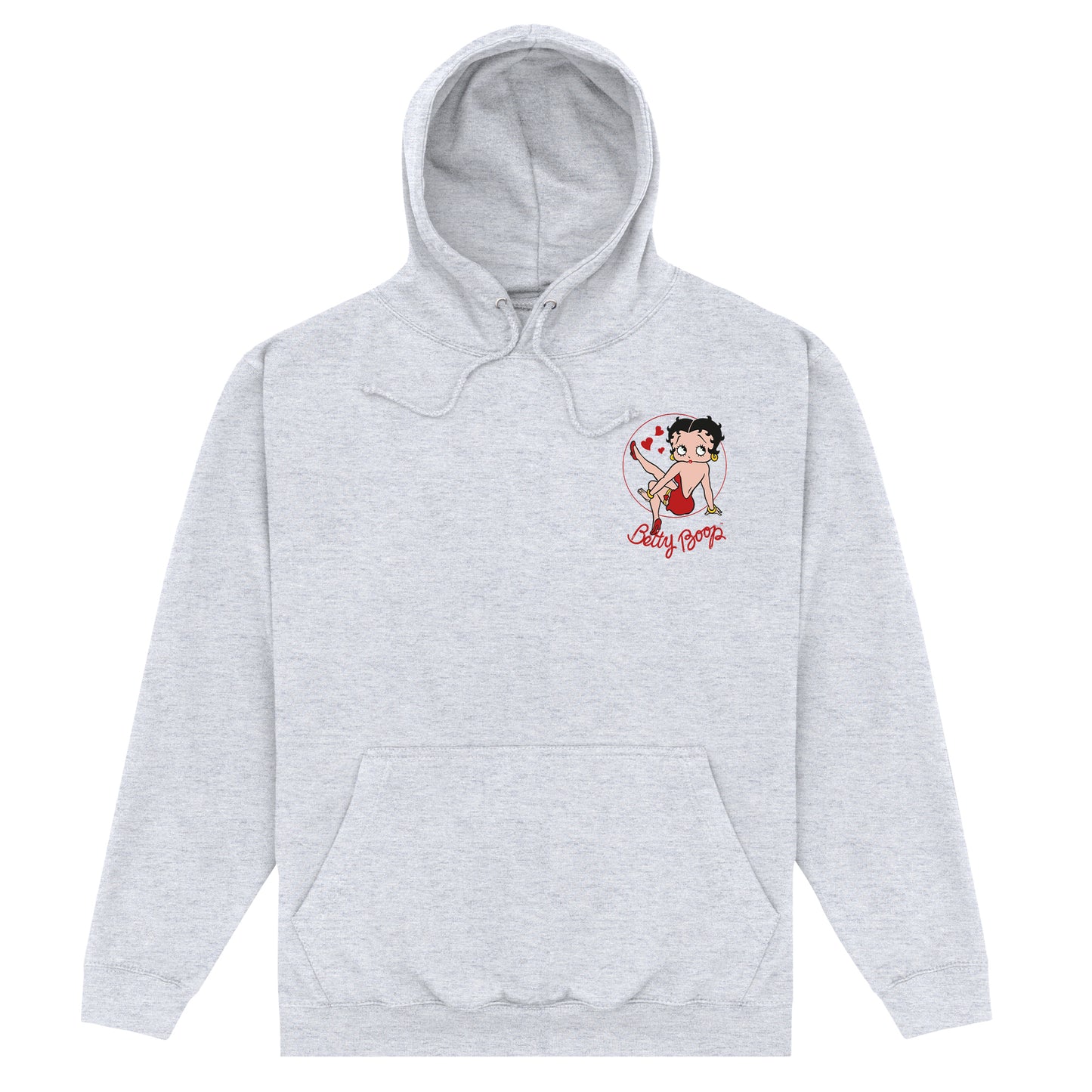 Betty Boop 'Strike A Pose' Heather Grey Hoodie