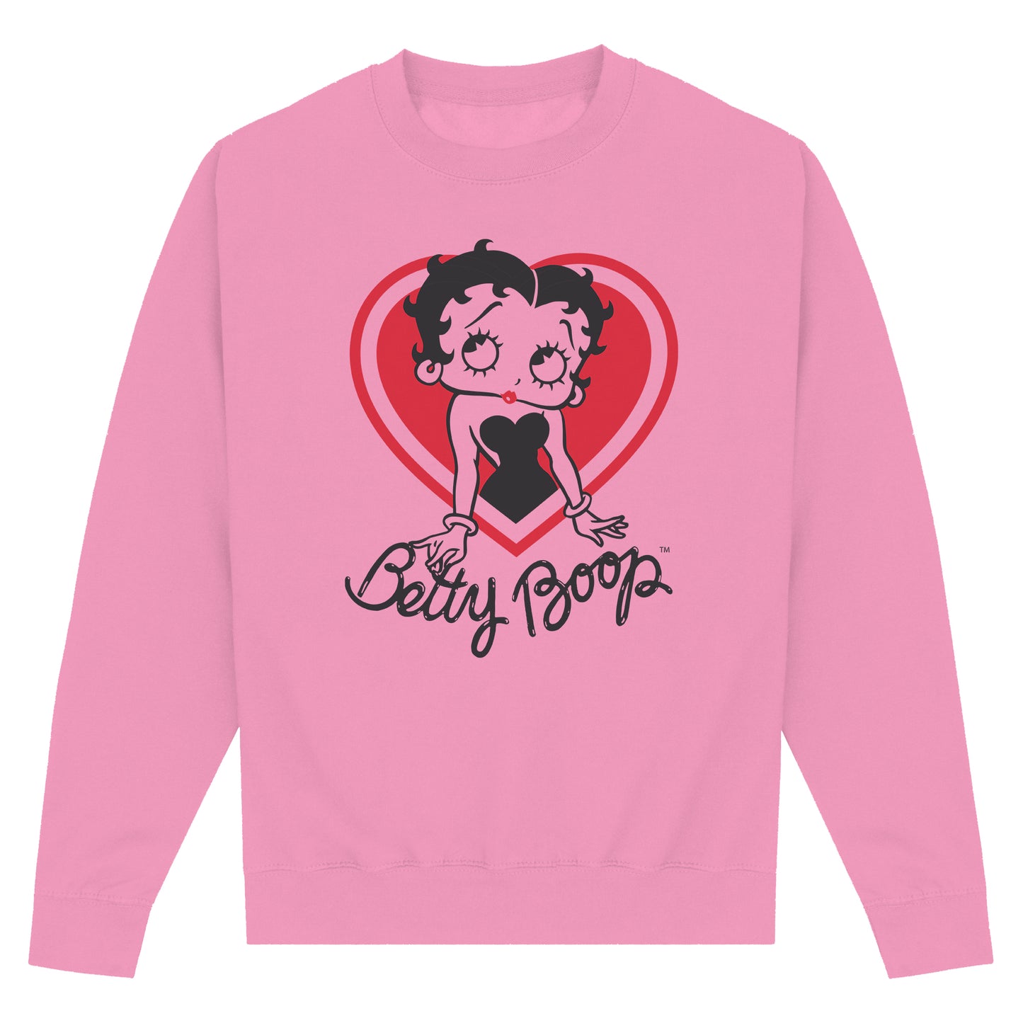 Betty Boop Heart Pink Sweatshirt