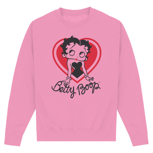 Betty Boop Heart Pink Sweatshirt