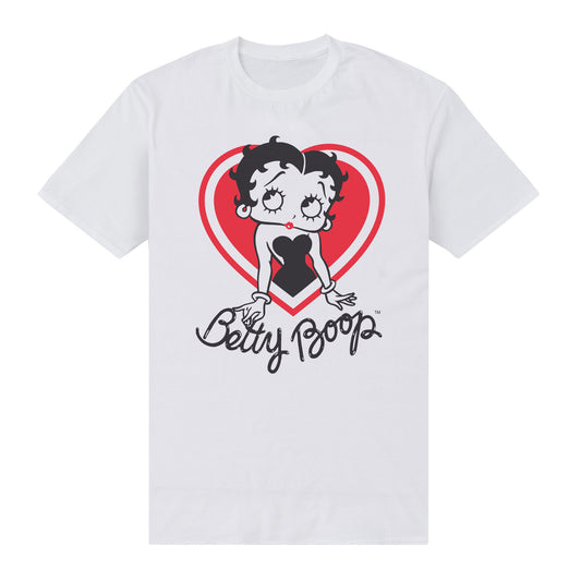 Betty Boop Heart White T-Shirt