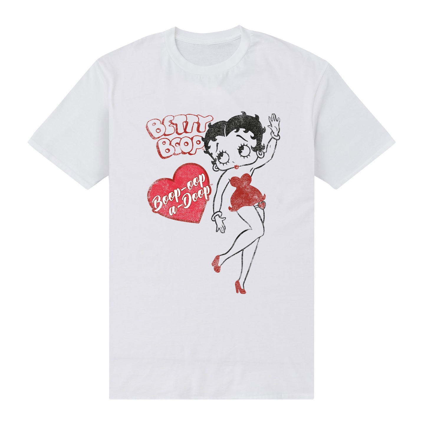 Betty Boop Oop-A-Doop White T-Shirt