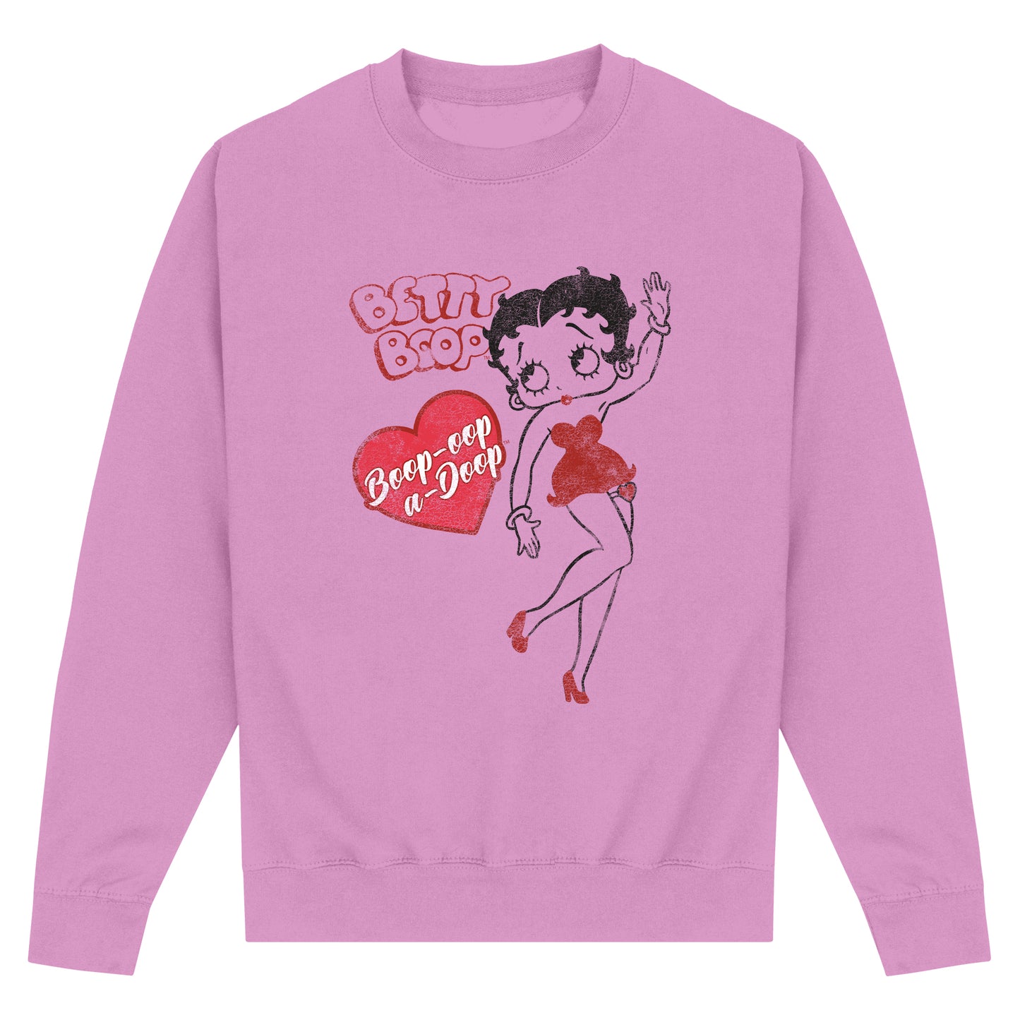 Betty Boop Oop-A-Doop Lavender Sweatshirt