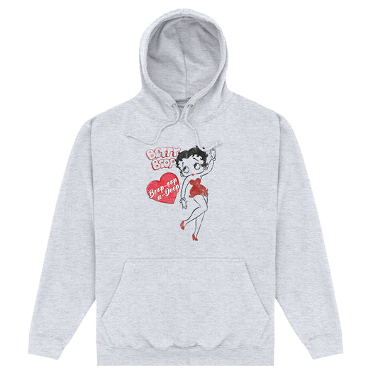 Betty Boop Oop-A-Doop Heather Grey Hoodie