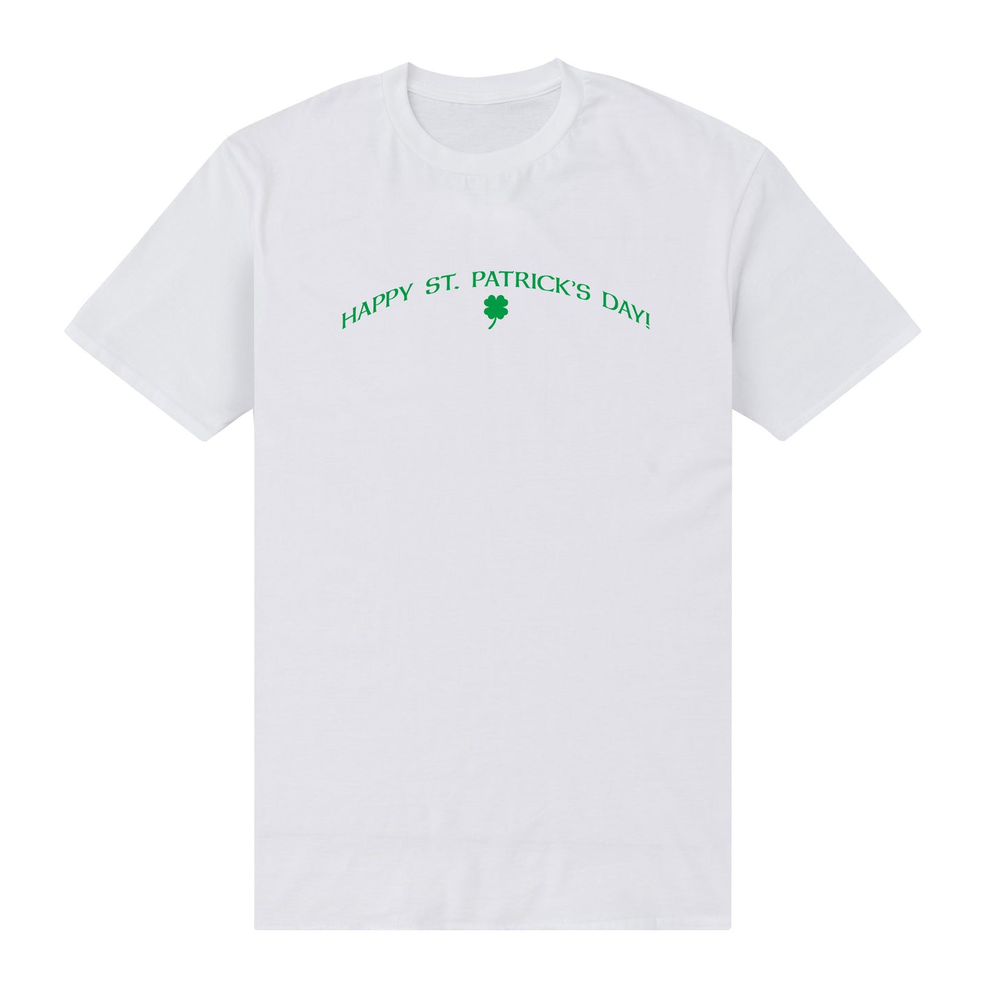 Happy St.Patrick's Day Clover White T-Shirt