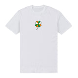 Irish Flag Clover White T-Shirt