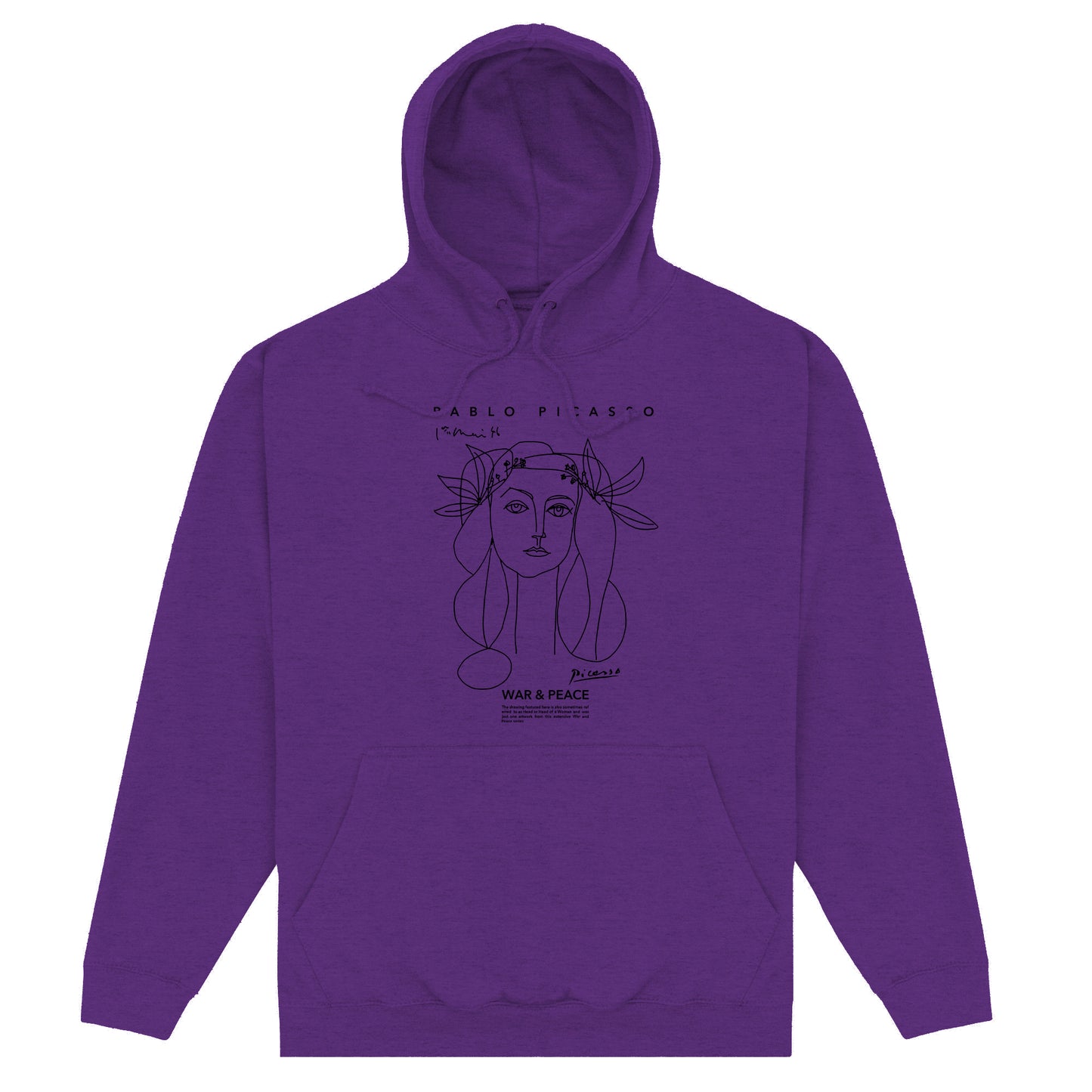 Picasso War & Peace Purple Hoodie