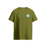 Brazil 1994 CBD Emblem Football Heritage Moss Green T-Shirt