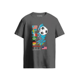 World Cup USA 94 Retro Football Slate Grey T-Shirt
